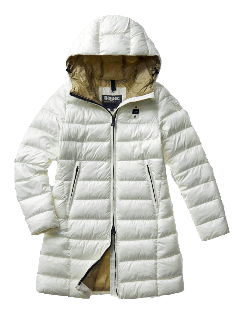Blauer Piumino lungo imbottitura ecologica Adelaide