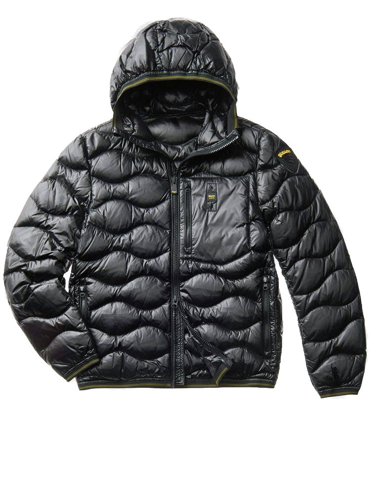 Onde Wave Giubbotti Blauer Uomo Grigio BLAUER Piumino Wave Piuma