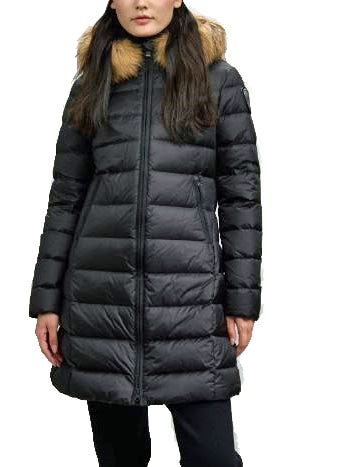 Blauer DK03103 Piumino lungo con pelliccia Kristin Donna