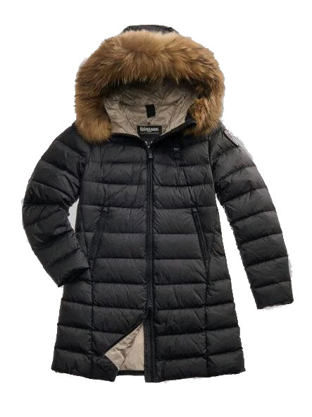 Blauer DK03103 Piumino lungo con pelliccia Kristin Donna