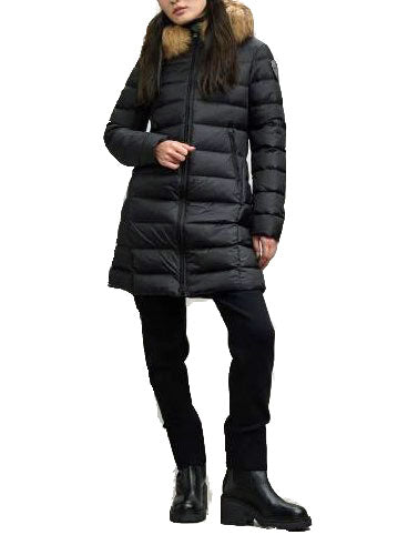 Blauer DK03103 Piumino lungo con pelliccia Kristin Donna