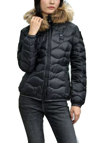 Blauer DC03096 Piumino con bordo in pelliccia Aldie Donna