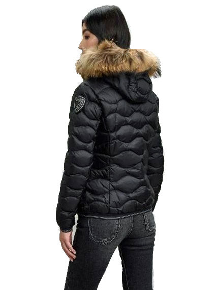 Blauer DC03096 Piumino con bordo in pelliccia Aldie Donna