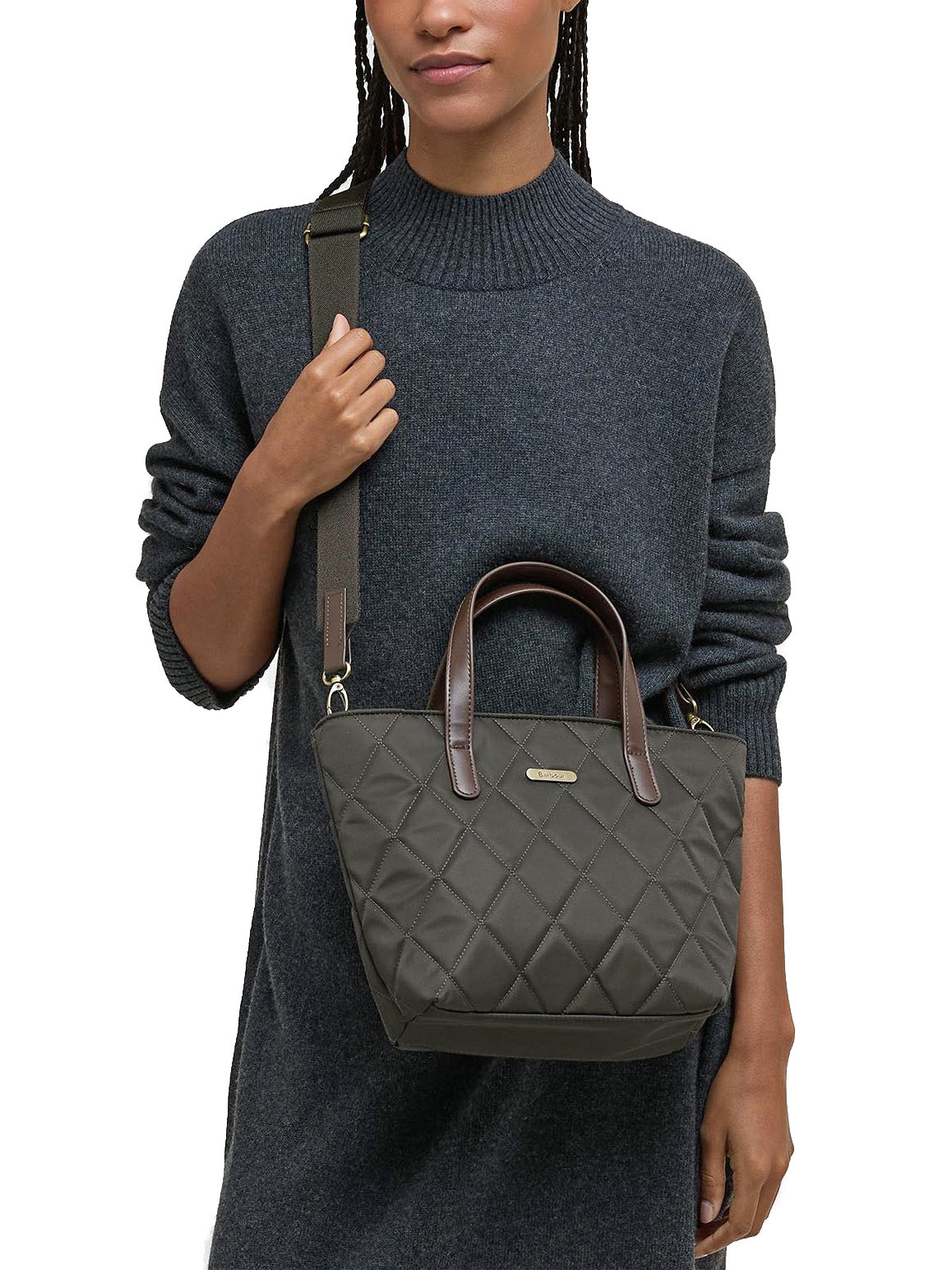 Barbour LBA0431 OL75 Mini Quilted Bag