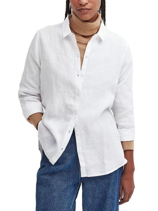 Barbour LSH1315 WH11 Relaxed Long-Sleeved Shirt