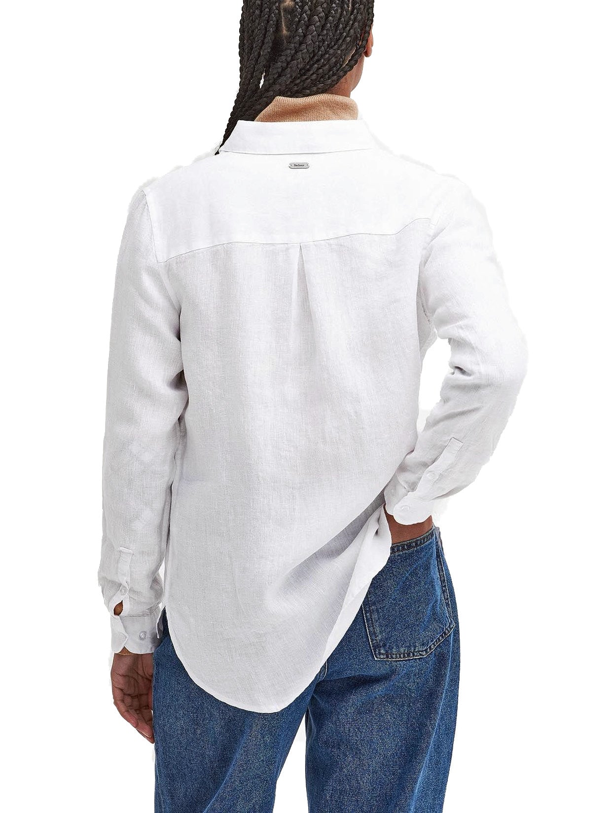 Barbour LSH1315 WH11 Relaxed Long-Sleeved Shirt
