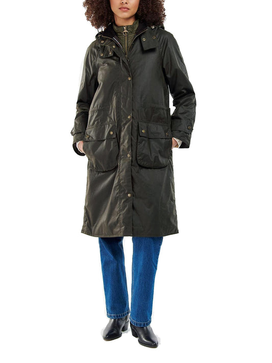 Barbour LWX1264 OL71 Long Cannich jacket donna