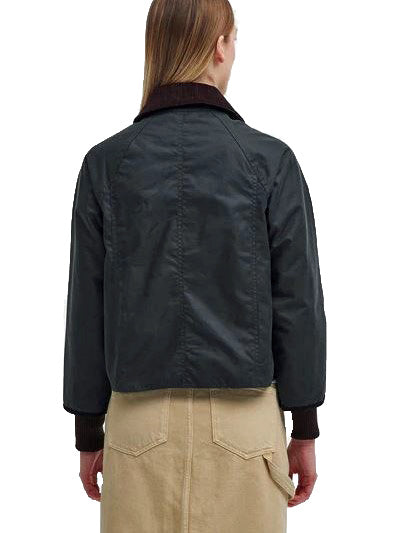 Barbour LWX1403 SG51 Cropped Beadnell Wax Jacket