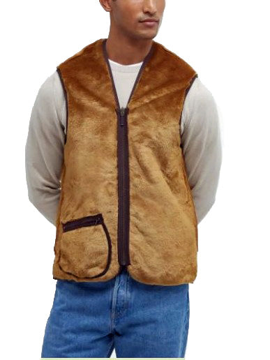 Barbour MLI0004 BR31 Warm Pile Waistcoat Zip Liner