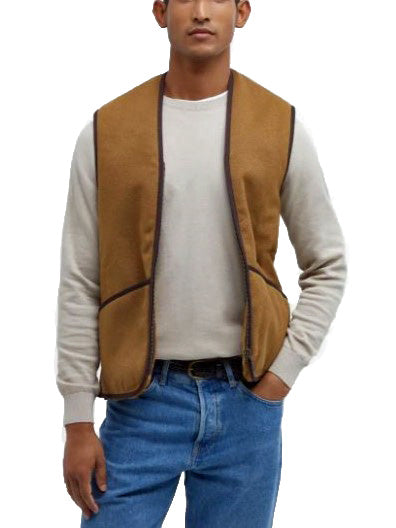 Barbour MLI0004 BR31 Warm Pile Waistcoat Zip Liner