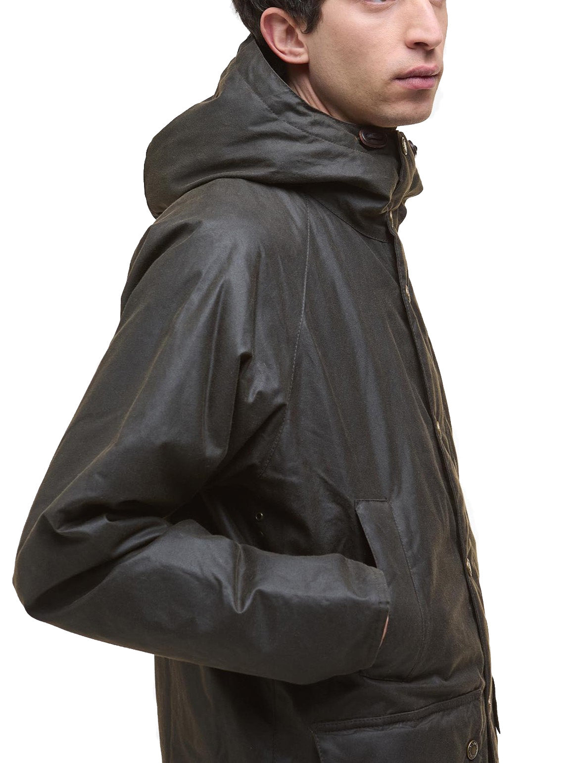 Barbour MXW2494 OL71 Bedale Wax Parka