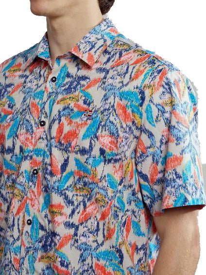 Napapijri NP0A4H Camicia manica corte Ronge Uomo
