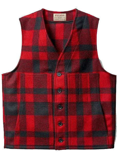 Filson FMGIL0011 Mackinaw Wool Vest Gilet in Lana