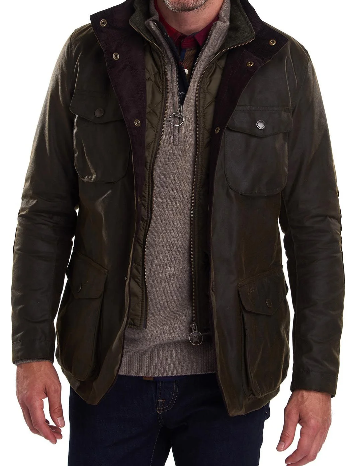 Barbour MWX0700 Ogston Wax Jacket Olive