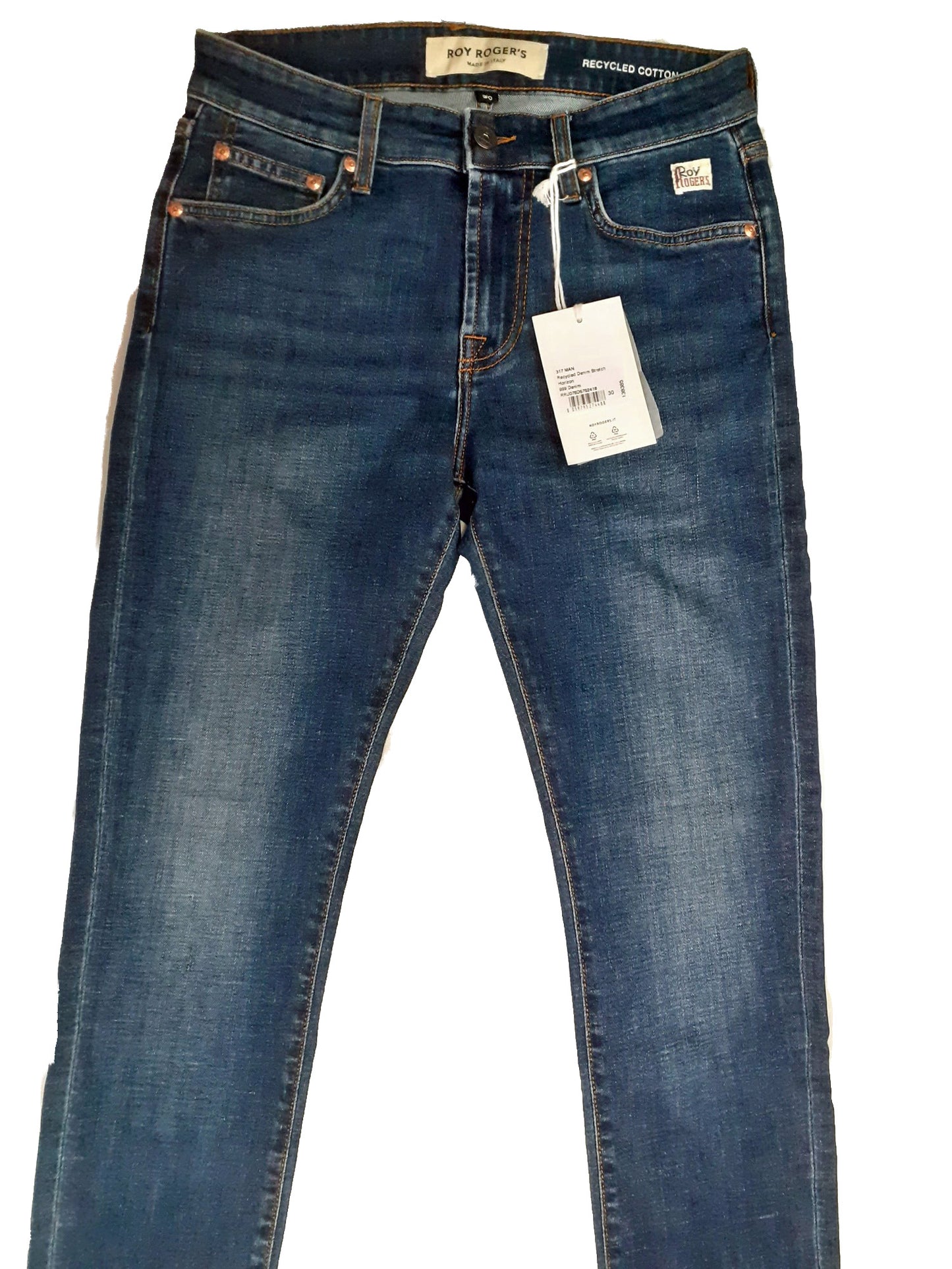 Roy Roger's 317 Recycled Denim Stretch Jeans Uomo