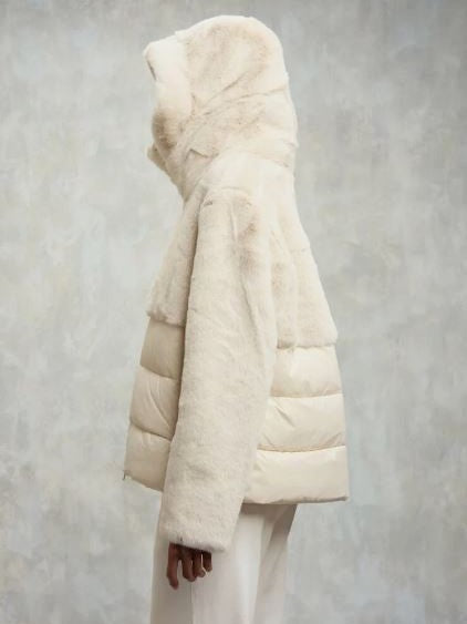 Blauer DC02178 Giubbetto Nylon con Pelliccia Eco Fanevil