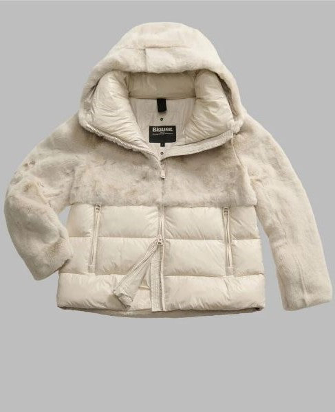 Blauer DC02178 Giubbetto Nylon con Pelliccia Eco Fanevil