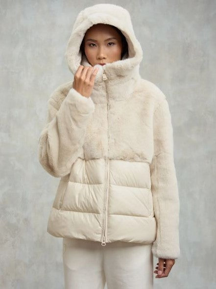 Blauer DC02178 Giubbetto Nylon con Pelliccia Eco Fanevil