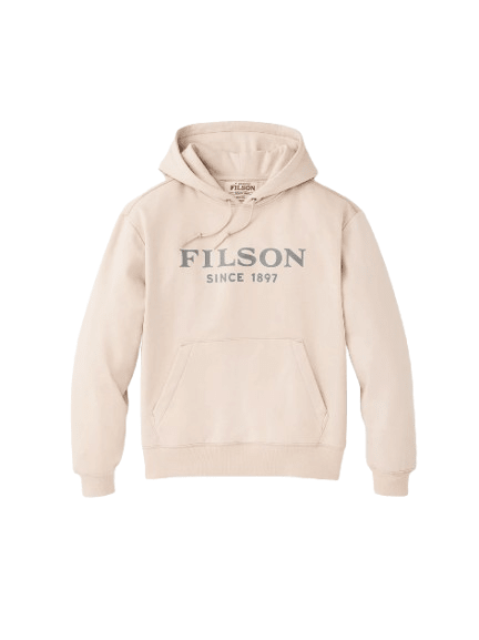 Filson FMFEL0049 Felpa con cappuccio Uomo, colore OATMEAL, foto del davanti