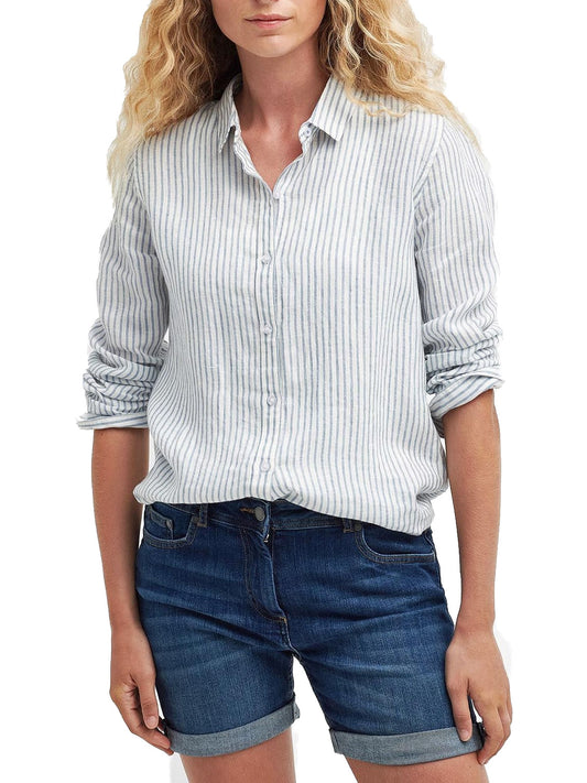Barbour LSH1315 BL23 Marine Shirt camicia lino donna