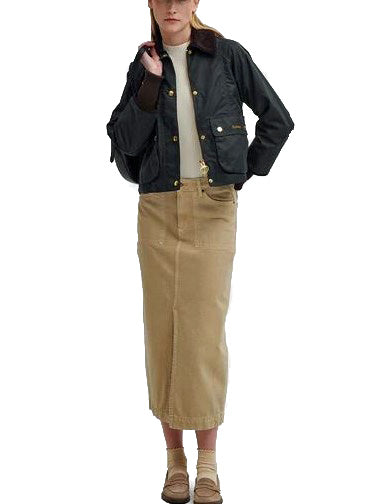 Barbour LWX1403 SG51 Cropped Beadnell Wax Jacket