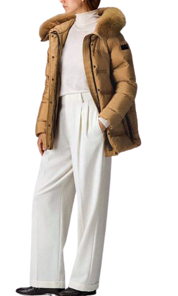 Peuterey TAKAN MQN 04 FUR Puffer Jacket con Pelliccia piumino Donna