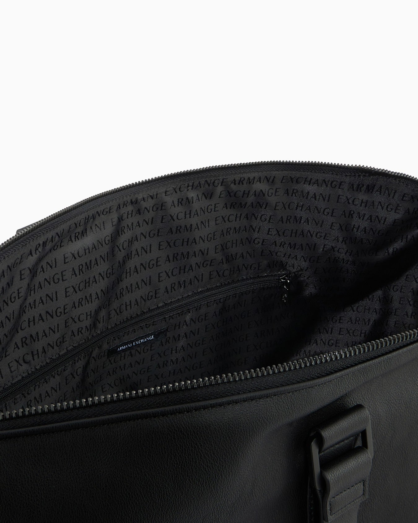 Armani Exchange Borsa da viaggio in tessuto tecnico art.XM002603 colore NERO, FOTO DELL'INTERNO