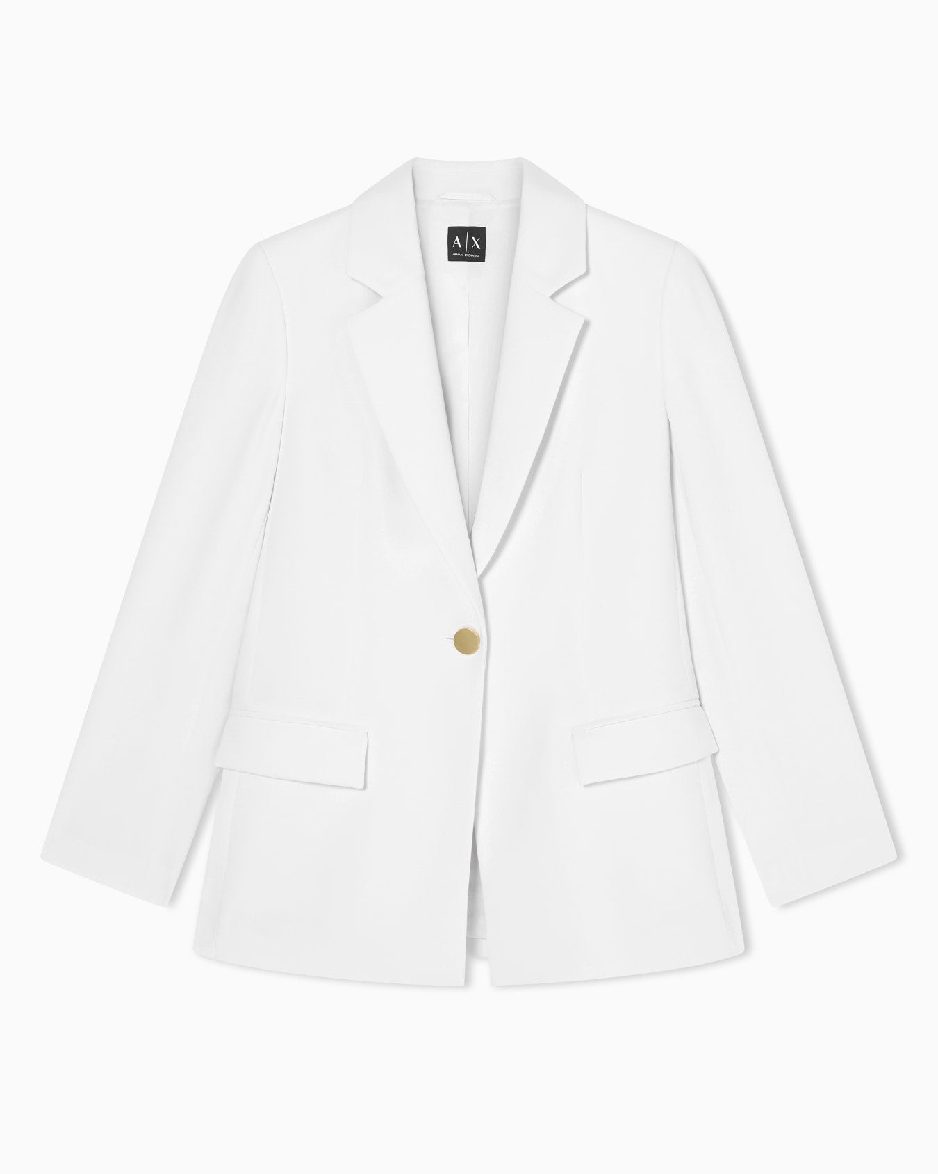 Armani Exchange Giacca in crepe art. XW002837 Bianco FOTO DEL DAVANTI