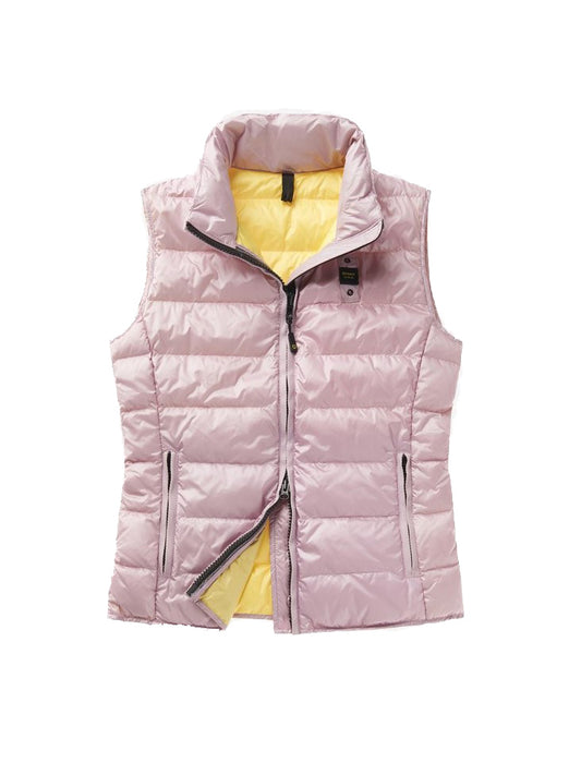Blauer gilet imbottito Smanicato Melita
