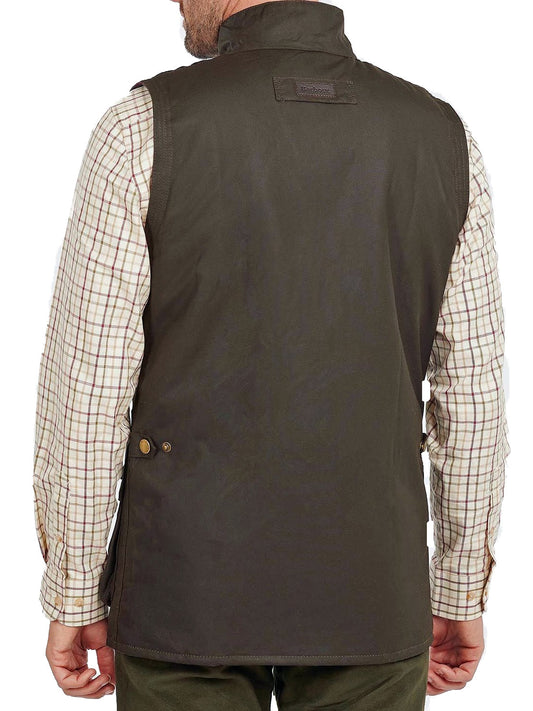 Barbour MWX0723 OL71 Westmorland Wax Gilet